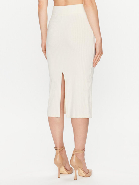Vero Moda Vero Moda Tiesus sijonas 10297682 Smėlio Slim Fit