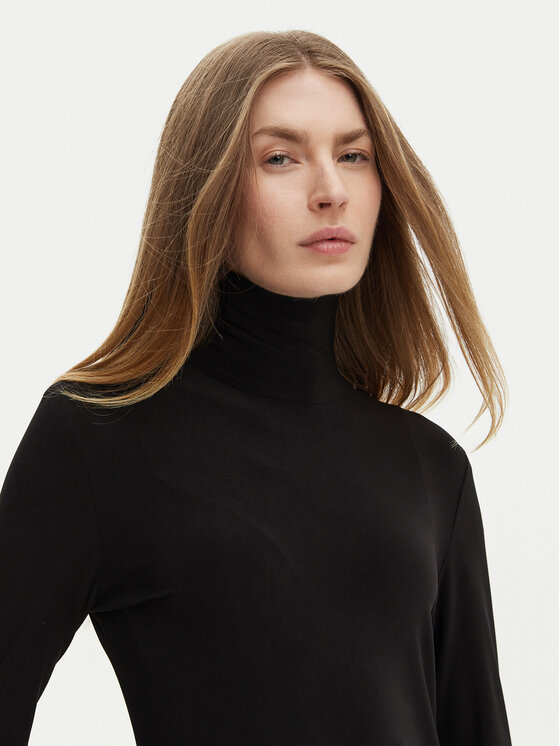 NORMA KAMALI NORMA KAMALI Sukienka codzienna KK3243PLF35001 Czarny Slim Fit