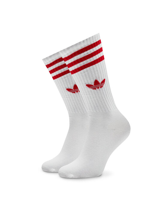 adidas adidas Σετ 3 ζευγάρια ψηλές κάλτσες unisex IX7504 Λευκό