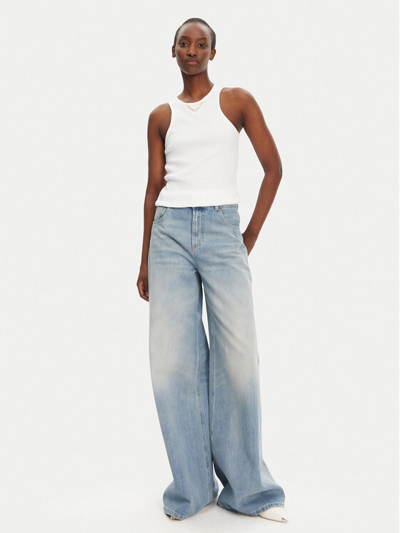 TWINSET TWINSET Top 251TT2400 Weiß Slim Fit