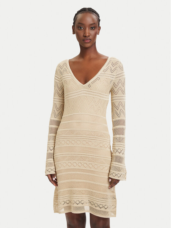 Φόρεμα υφασμάτινο Guess W5GK48 Z3E22 Μπεζ XL