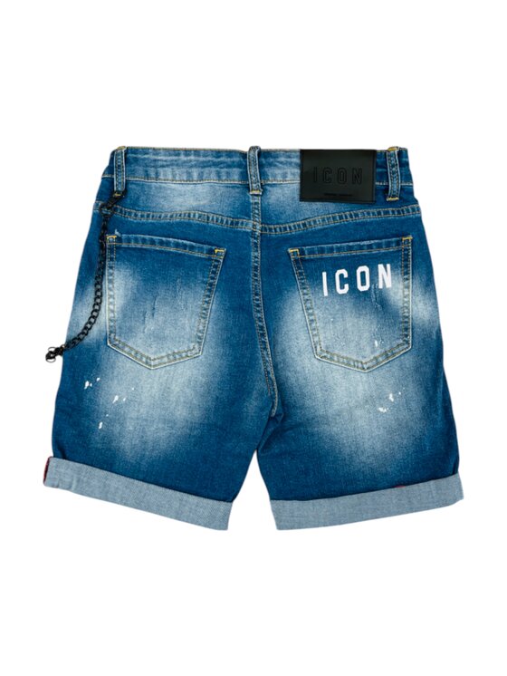 Icon Icon Szorty ibds00451 Niebieski Regular Fit