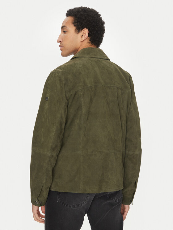 JOOP! Jeans JOOP! Jeans Giacca di pelle 15 Georg 80000766 Verde Regular Fit