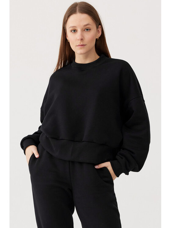 Lunedi Lunedi Bluza Cozy Czarny Regular Fit