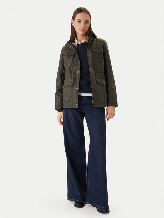 Barbour Barbour Prechodná bunda Summer Sapper Wax LWX1536OL51 Zelená Regular Fit