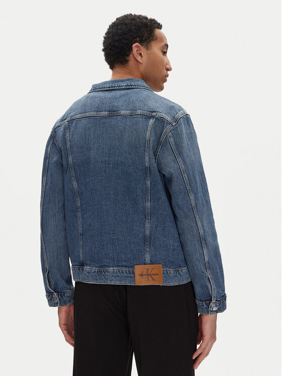 Calvin Klein Jeans Calvin Klein Jeans Jeansová bunda J30J327588 Modrá Slim Fit