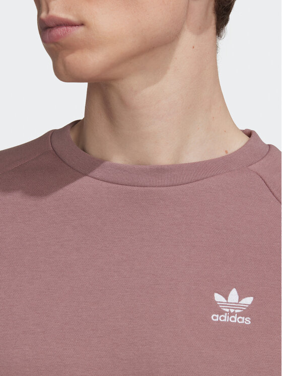 adidas Felpa Adicolor Essentials Trefoil Crewneck Sweatshirt HJ7991 Viola Regular Fit Modivo