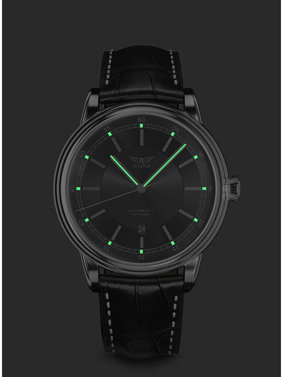 Aviator Aviator Zegarek V.3.32.0.240.4 Brązowy