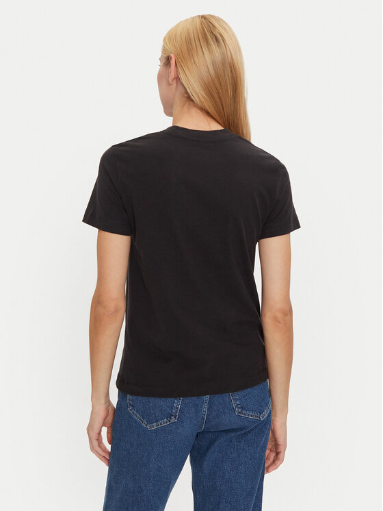Calvin Klein Jeans Calvin Klein Jeans Тишърт Chenille J20J224244 Черен Regular Fit
