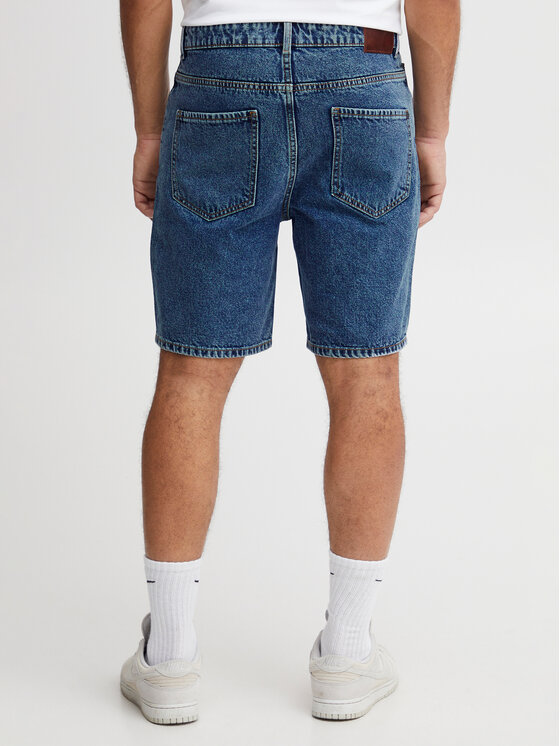 Solid Solid Jeans kratke hlače 21107657 Modra Straight Fit
