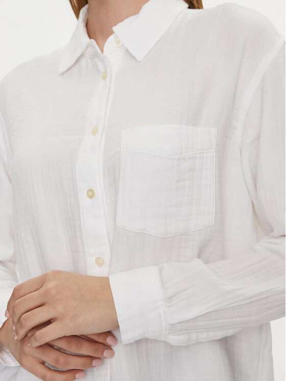Gap Gap Koszula 885282-01 Biały Relaxed Fit