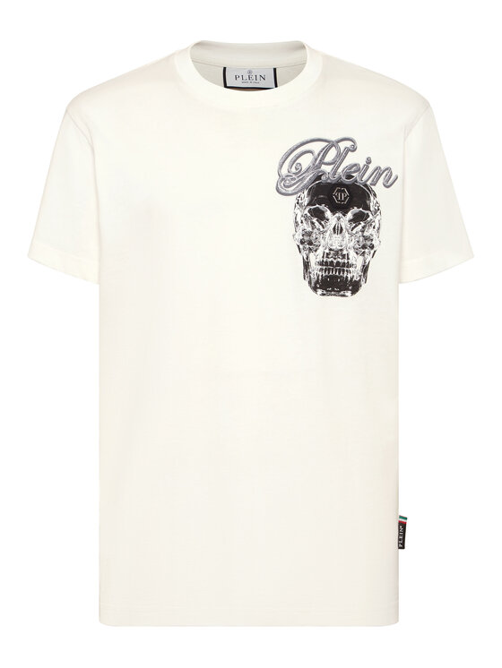 PHILIPP PLEIN PHILIPP PLEIN T-Shirt 27145 Biały Regular Fit