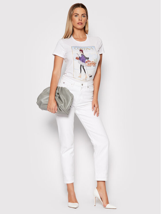 T-shirt WF1347 J5003 Bianco Regular Fit