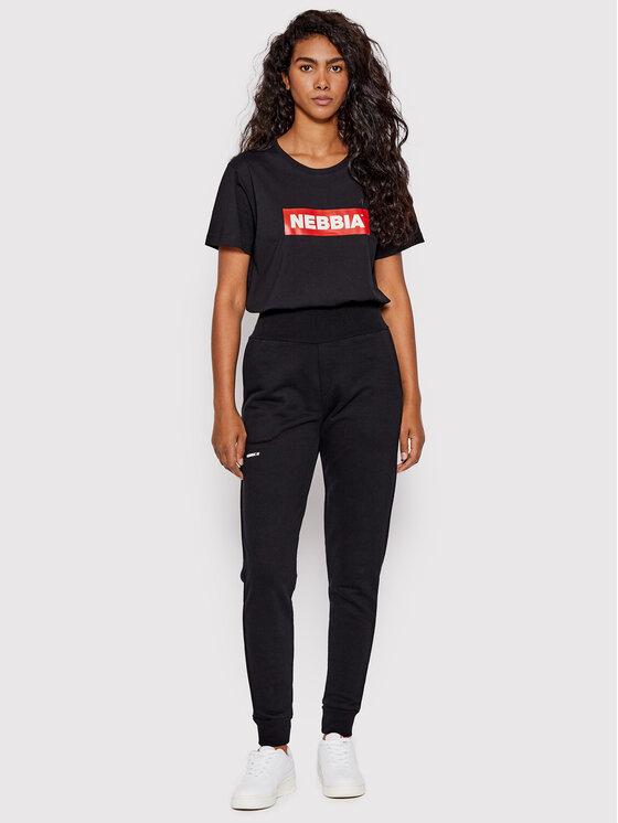 NEBBIA NEBBIA T-särk 592 Must Regular Fit