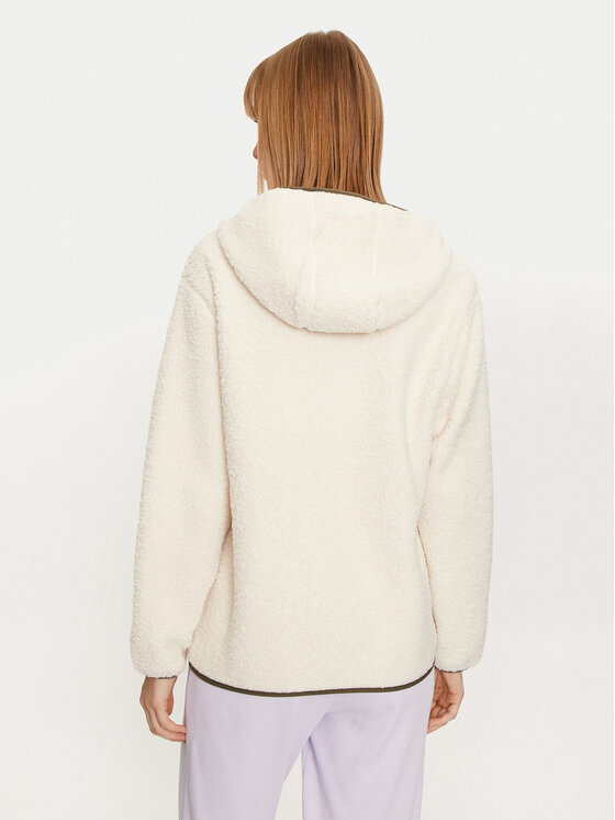 4F 4F Fleecejacke 4FWAW24TFLEF286 Écru Regular Fit