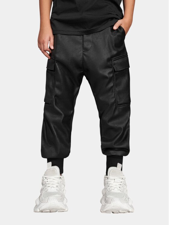 MADE BY SOCIETY MADE BY SOCIETY Spodnie materiałowe Vesper - P37889 Czarny Basic Fit