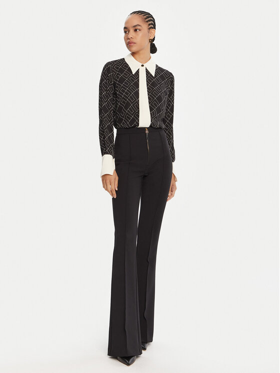 Elisabetta Franchi Elisabetta Franchi Πουκάμισο CA-104-56E2-V320 Μαύρο Regular Fit