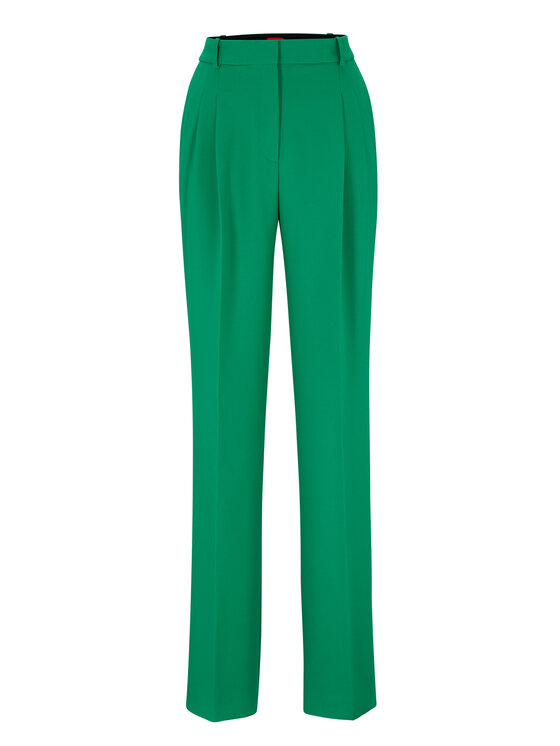 HUGO Hugo Riidest püksid Havira 50489247 Roheline Relaxed Fit