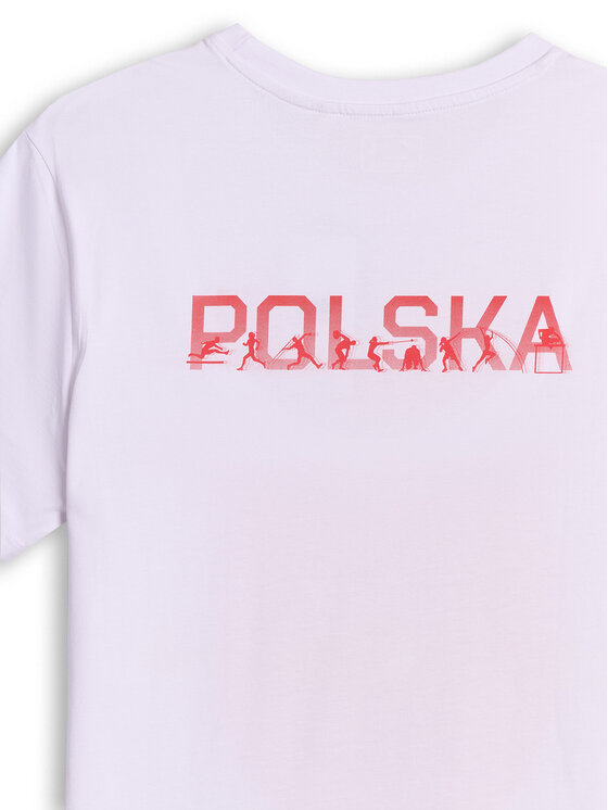 4F 4F T-Shirt 4F SPORT Biały Regular Fit