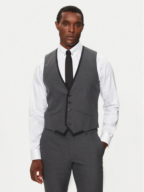 KARL LAGERFELD KARL LAGERFELD Anzug 115244 544008 Grau Slim Fit