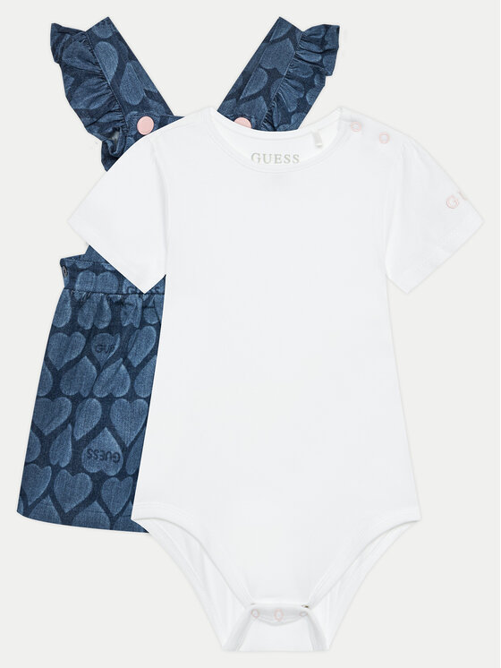 Guess Sada body a šaty A4YG01 K6YW0 A4YG01 K6YW0 Biela Regular Fit
