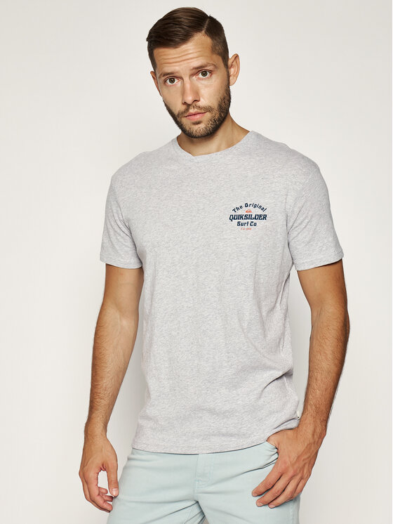 Quiksilver Quiksilver T-Shirt Energy Project EQYZT05816 Szary Regular Fit