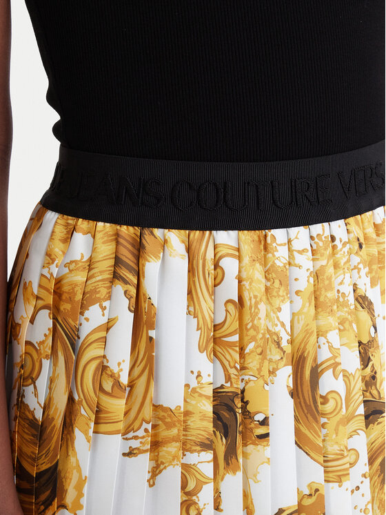 Versace Jeans Couture Versace Jeans Couture Plisovaná sukňa 80HAE8P5 NS806 Čierna Regular Fit