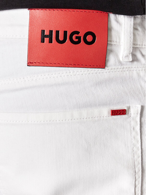 Hugo Hugo Jeansy 734 50467353 Biały Extra Slim Fit
