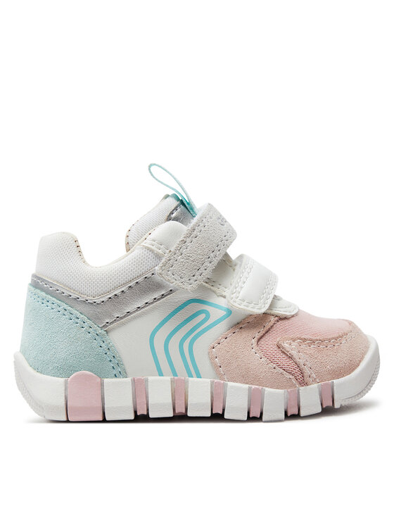 Geox Baby B Iupidoo Girl C Sneakers voor meisjes, Rose Smoke Navy, 22 EU