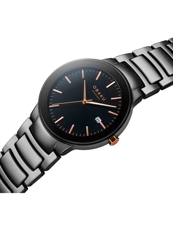 Obaku Obaku Ρολόι V280LDBBCB Μαύρο