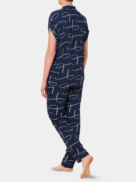Triumph Triumph Piżama Boyfriend 10218282 Granatowy Relaxed Fit