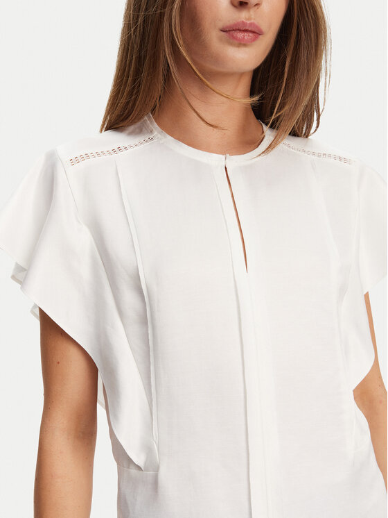BOSS BOSS Bluse Beliniara 50540635 Weiß Regular Fit