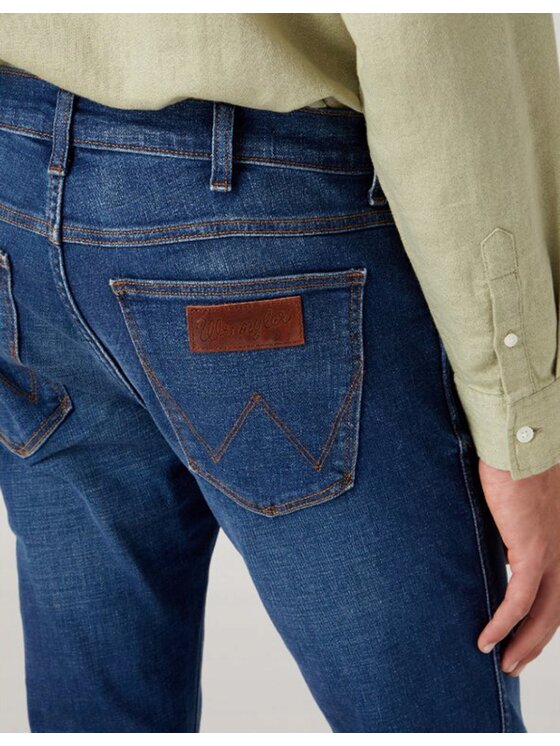 Wrangler Wrangler Jeansy Larston 812 Niebieski Slim Fit