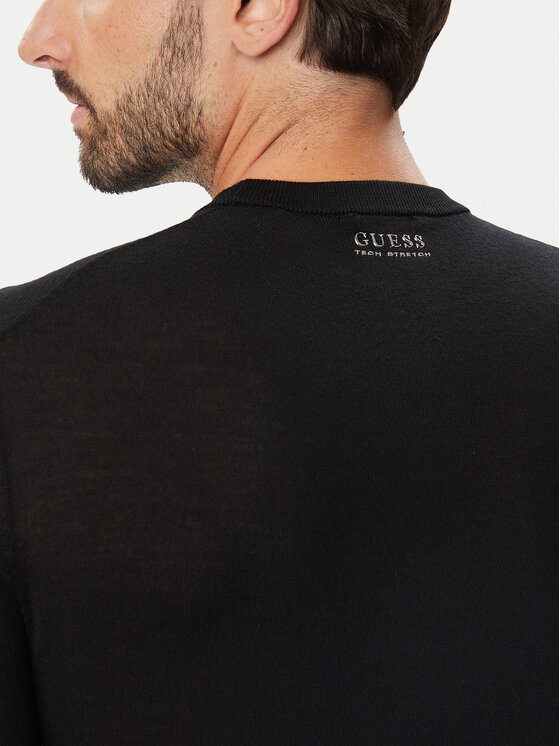 Guess Guess Sweter M6BR40 Z1586 Czarny Regular Fit