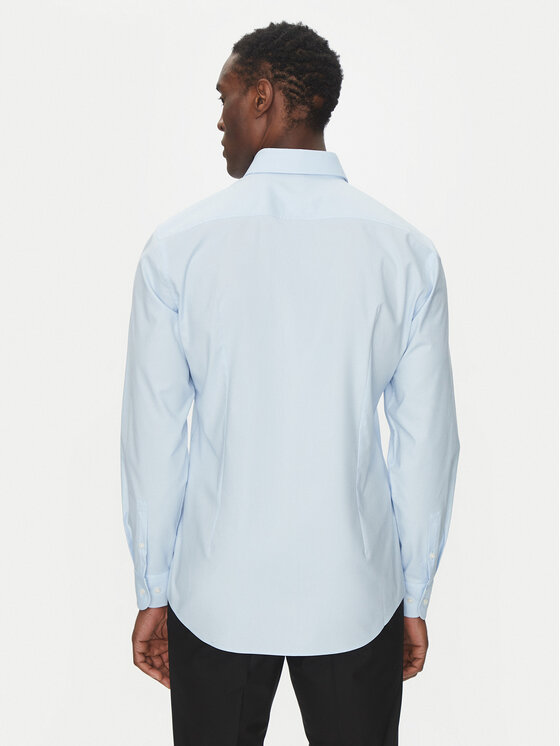 BOSS BOSS Marškiniai H-HANK-spread-C1-222 50539227 Žydra Slim Fit