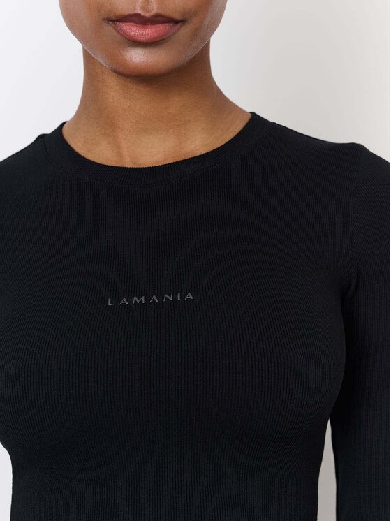 La Mania La Mania Longsleeve RUTH Nero Classic Fit