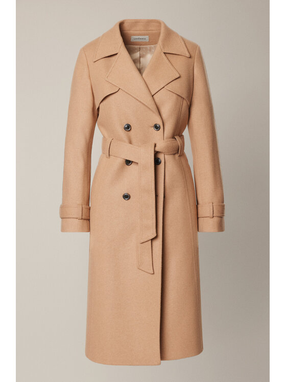 Lancerto Lancerto Płaszcz Mistelle PC073225000008 Beżowy Regular Fit