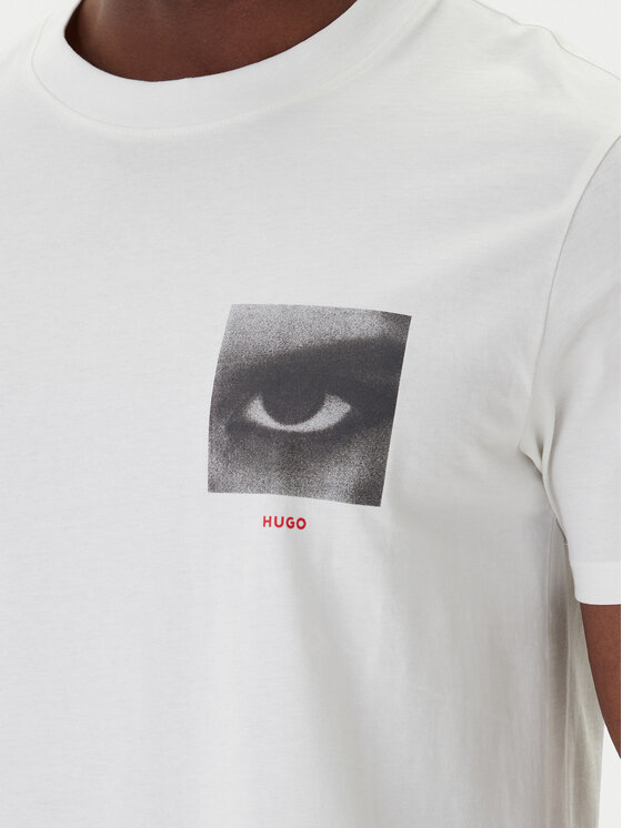 HUGO HUGO T-särk Deyss 50553755 Beež Regular Fit