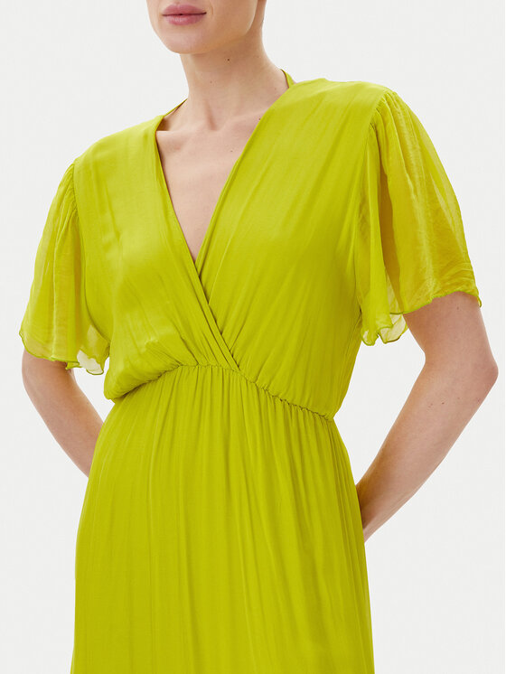 Haveone Haveone Rochie de vară AFF-N006 Verde Loose Fit