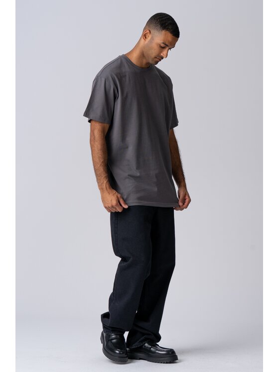 TeeShoppen TeeShoppen T-Shirt 'Oversized Collection' Szary Oversize