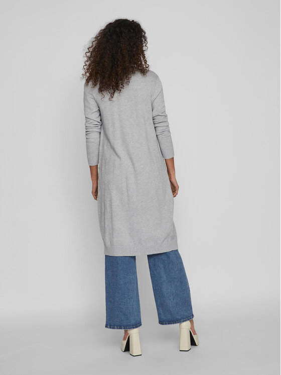 Vila Vila Kardigāns Ril 14042770 Pelēks Regular Fit