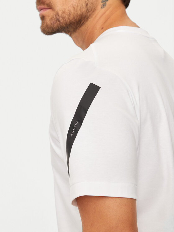 adidas adidas T-krekls Z.N.E. JE3078 Balts Regular Fit
