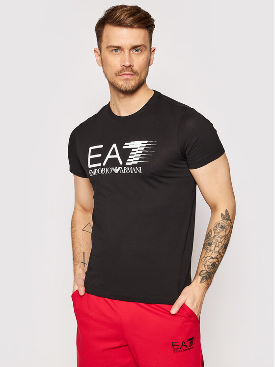 EA7 Emporio Armani T-Shirt 3KPT39 PJ02Z 1200 Czarny Regular Fit