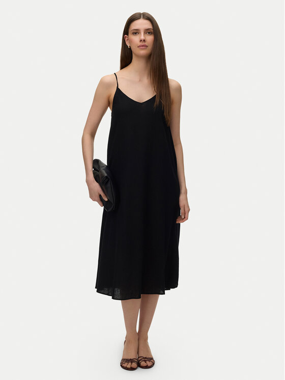 Vero Moda Vero Moda Letní šaty Emilo 10340519 Černá Loose Fit