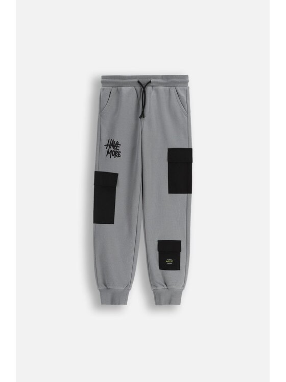Coccodrillo Coccodrillo Teplákové kalhoty ZC5120101SBJ-019 Šedá Regular Fit