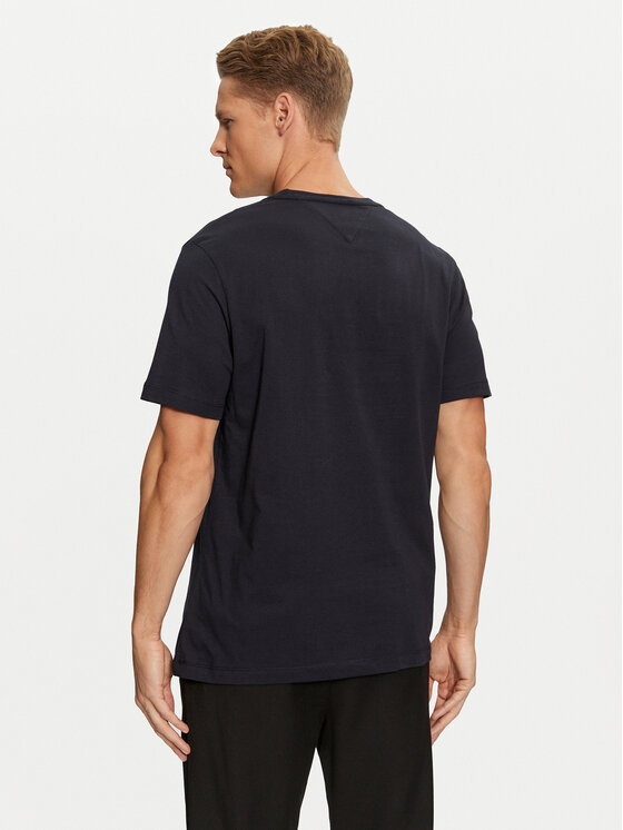 Tommy Hilfiger Tommy Hilfiger T-Shirt MW0MW36480 Granatowy Regular Fit