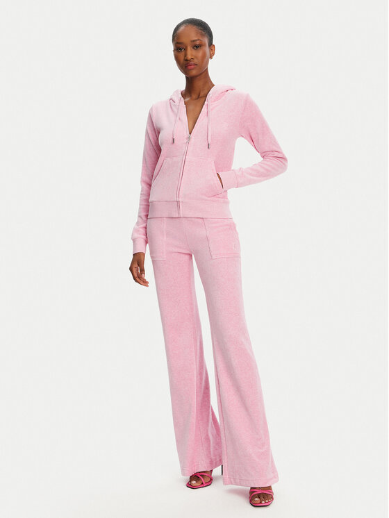 Juicy Couture Juicy Couture Pulóver Robertson JCAP176 Rózsaszín Slim Fit