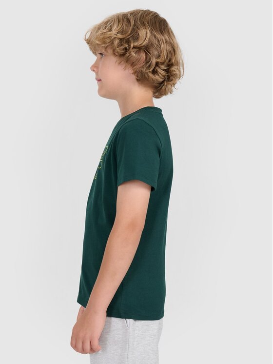 4F 4F T-shirt 4FJWAW25TTSHM2417-46S Verde Regular Fit