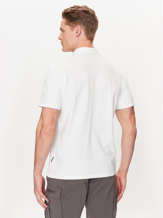 Napapijri Napapijri Polokošeľa Ealis NP0A4H8B Biela Regular Fit