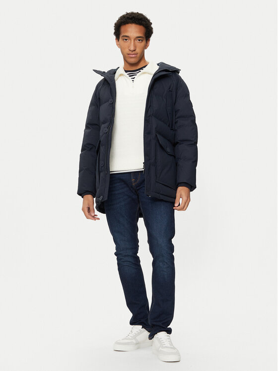 Tommy Hilfiger Tommy Hilfiger Zimska jakna Essential MW0MW37483 Tamnoplava Regular Fit